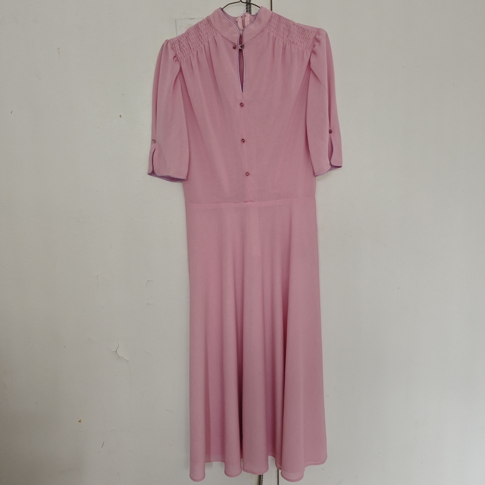VTG Joyce Palmer ILGWU labeled Elegant Pink Women's Dress